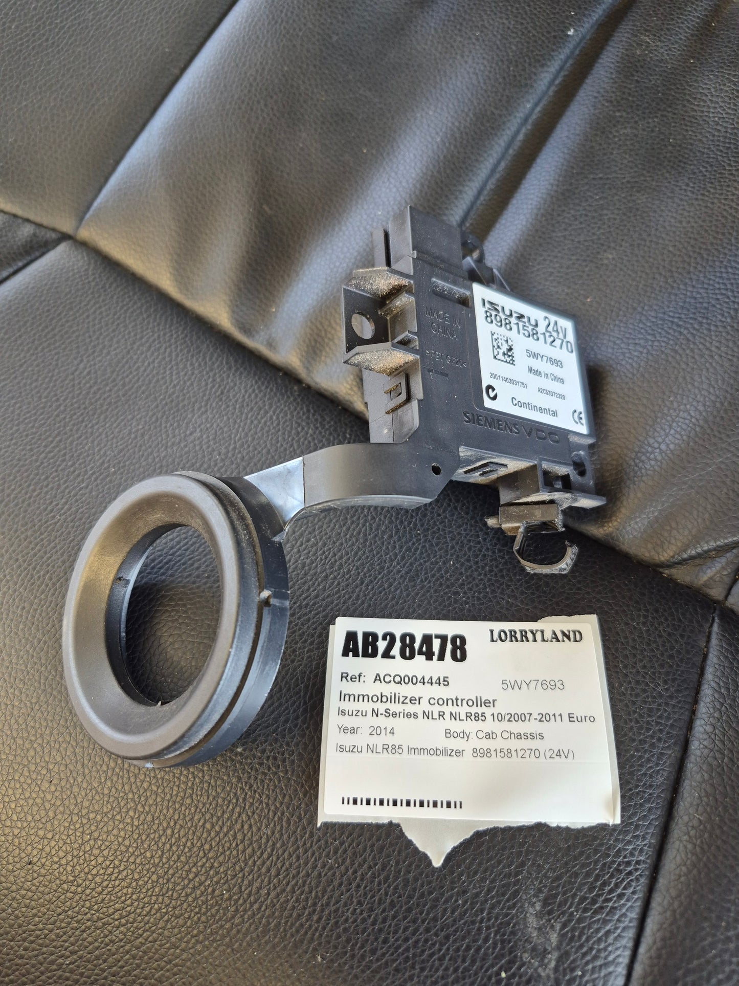 Isuzu N-Series NLR NLR85-7016677 - Immobiliser Controller PN: 5WY7693