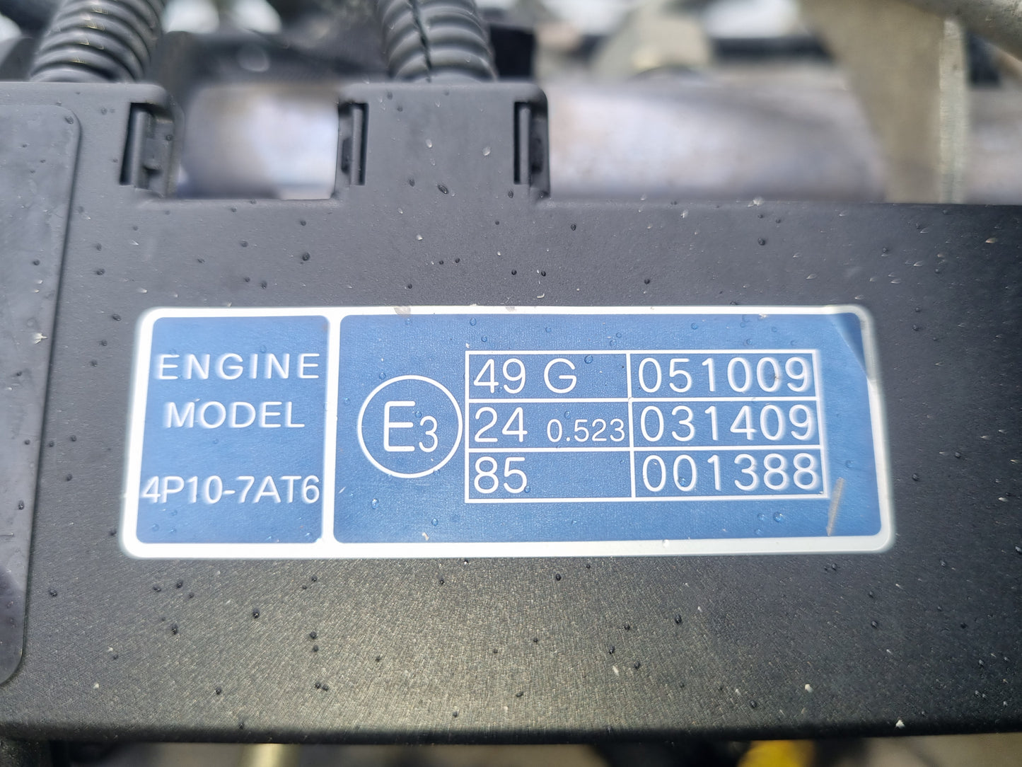 Mitsubishi Canter Tipper FECX1HR4SFAD - Engine PN: 4p107at6