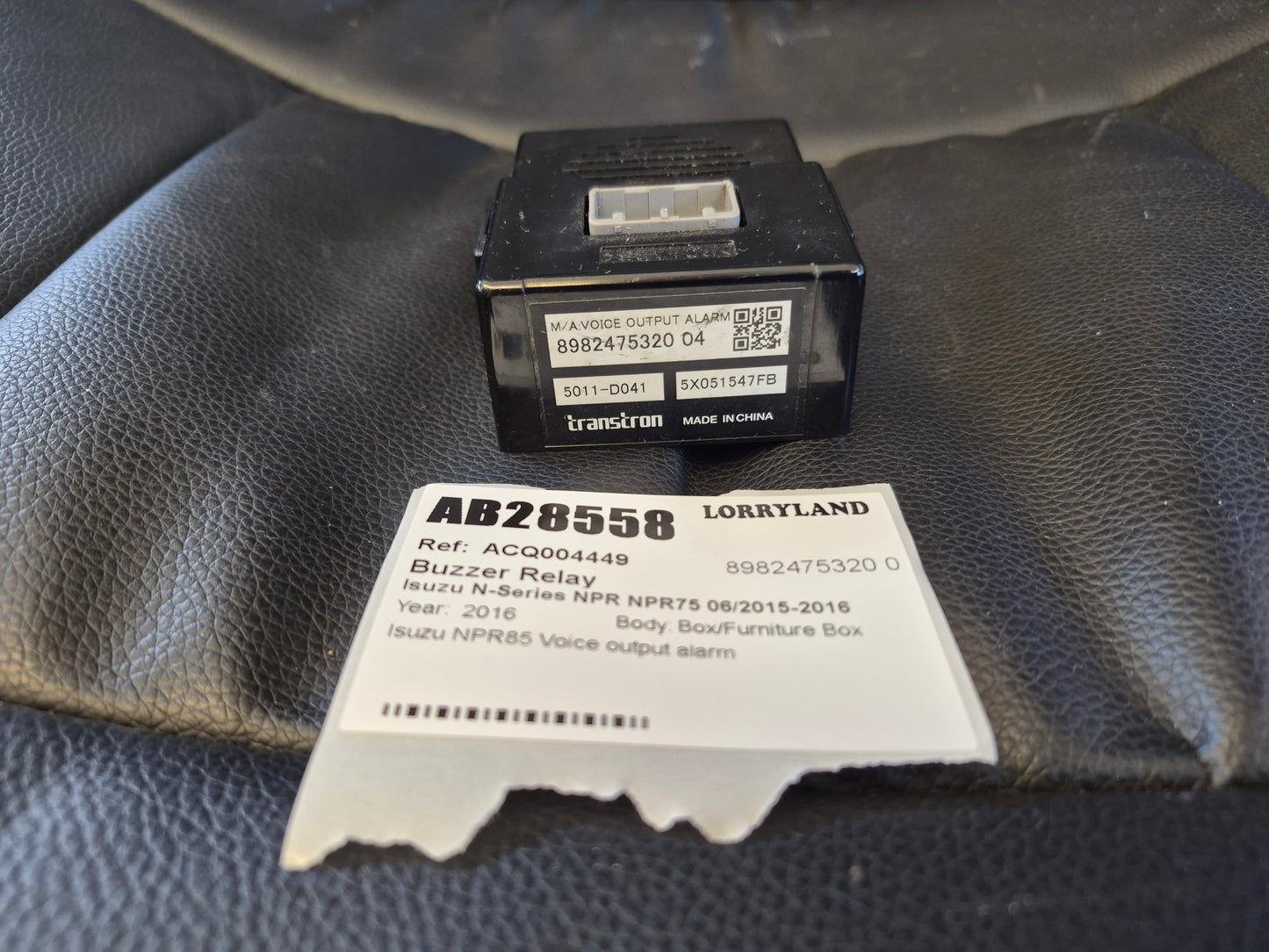 Isuzu N-Series NPR NPR85 - Buzzer Relay PN: 8982475320 04