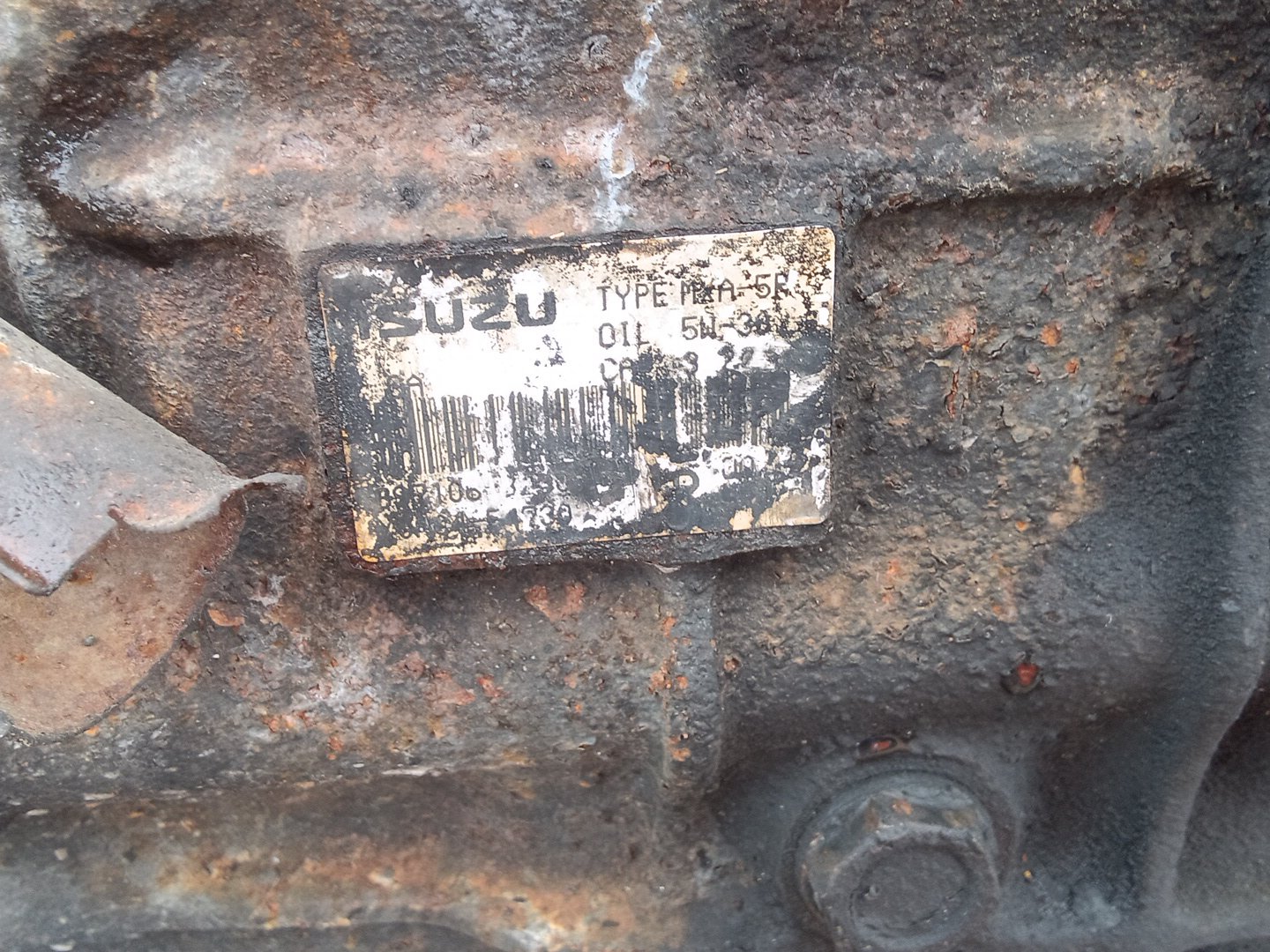 1996 Isuzu Elf NKR66E - Trans/Gearbox PN: MXA5R