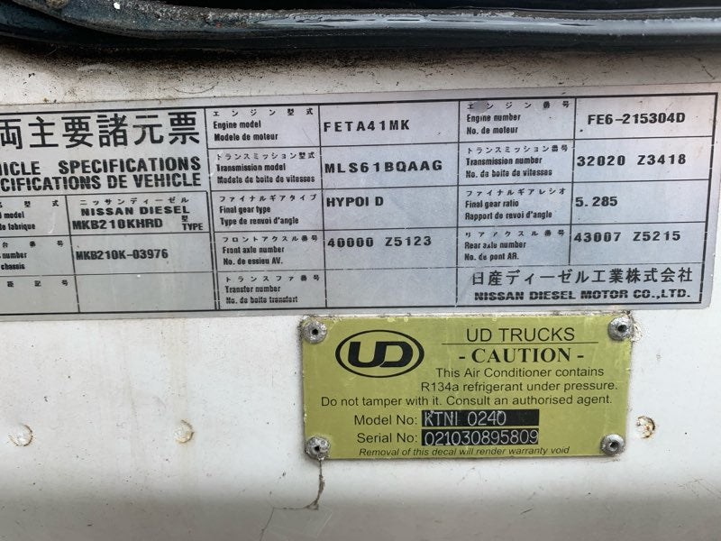 2002 Nissan Condor MK MK235