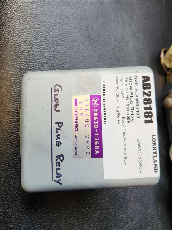 Hino 500 Series FD FD3HKLA - Glow Plug Relay PN: 28630-1360A