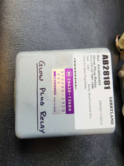 Hino 500 Series FD FD3HKLA - Glow Plug Relay PN: 28630-1360A