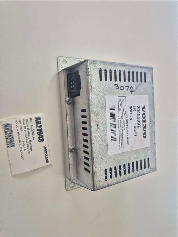 Volvo FM Series FM12 2002-2007 v2 - Radio Memory Backup