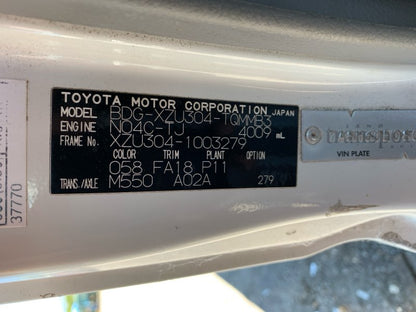 2007 Toyota Dyna 2001-2011 XZU304