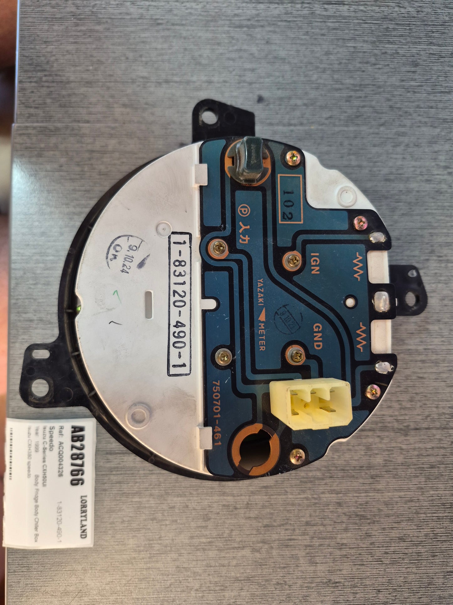 Isuzu C Series CXH50UI CXH50 - Speedo PN: 1-83120-490-1