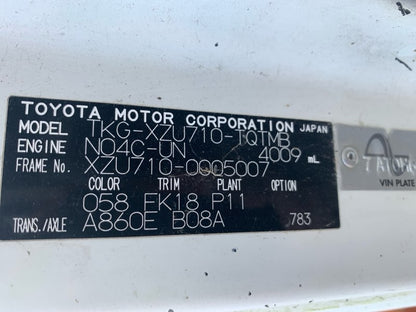 2012 Toyota Dyna XZU710 XZU710