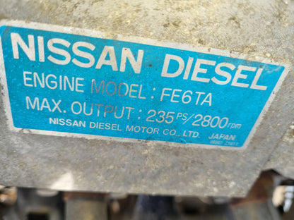 Nissan Condor MK MK235 - Engine PN: 4340 FE6TA