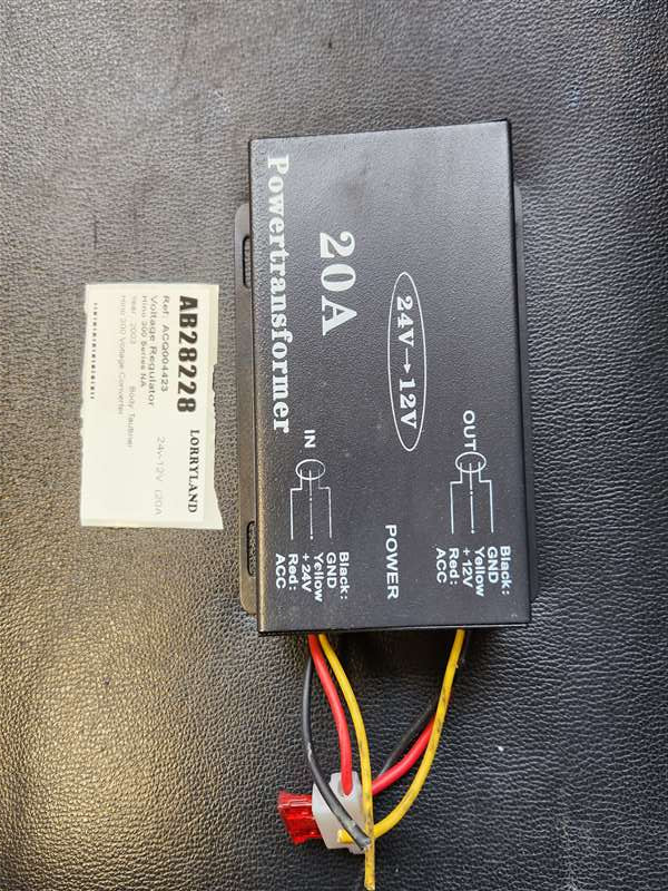Hino 300 Series XZU424R-HKFTW03 - Voltage Regulator PN: 24v-12V  (20A)