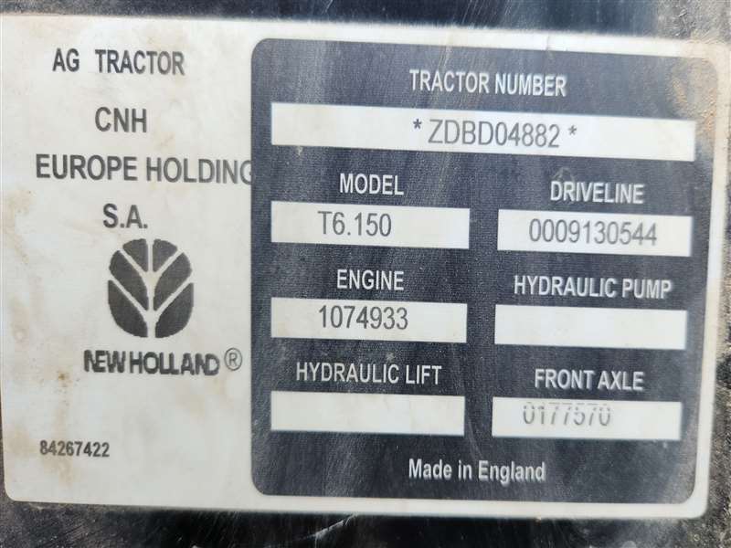 2014 New Holland Tractor T6 150.T6.150