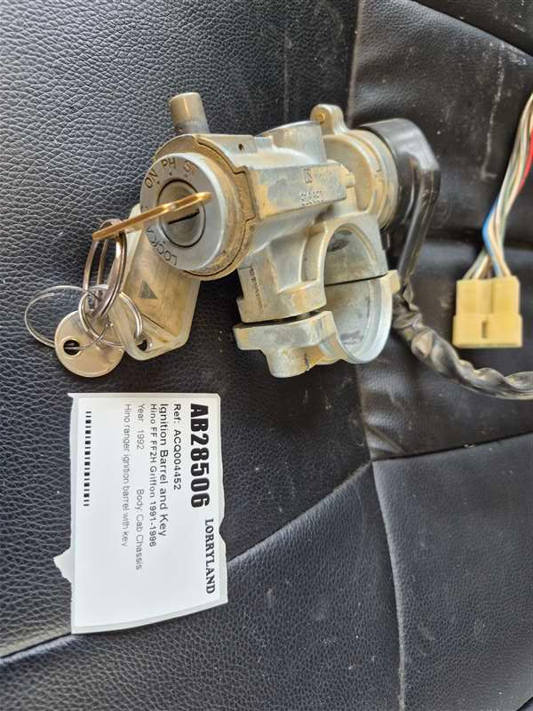 Hino 500 Series FF FF3HMA-10172 - Ignition Barrel and Key