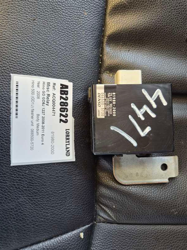 Hino 500 Series GD GD1J - Misc Relay PN: 81980-2000