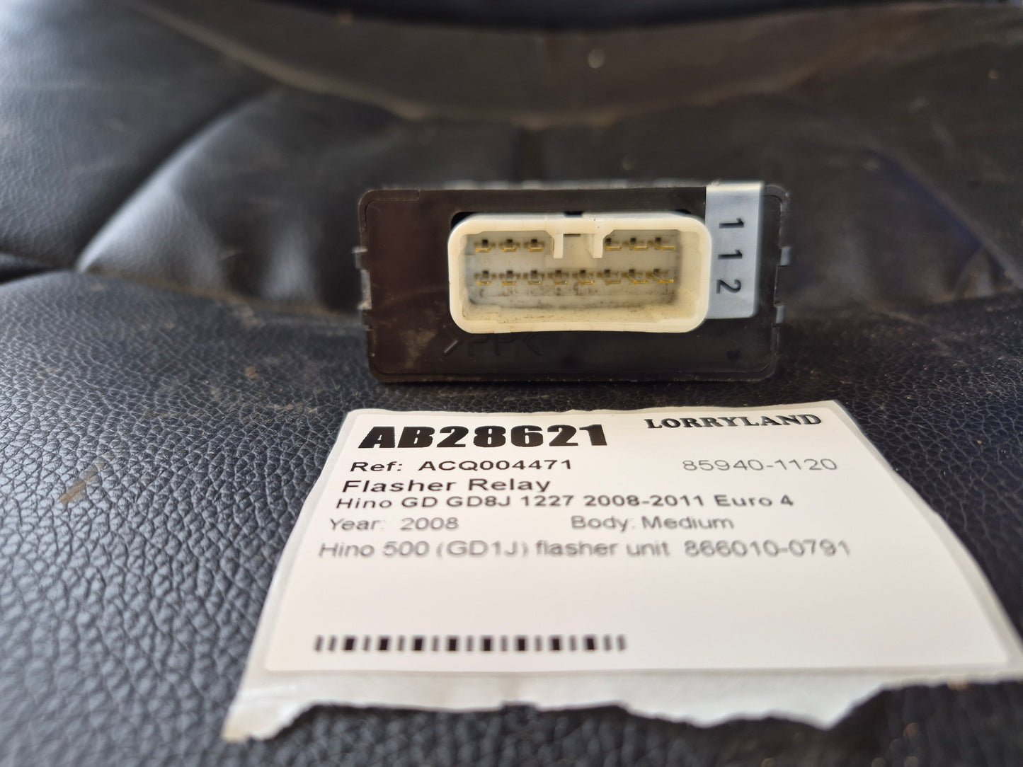 Hino 500 Series GD GD1J - Flasher Relay PN: 85940-1120