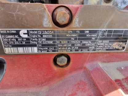 Foton 14 FOTON 318ISF AUMARK - Engine PN: isf 3.8