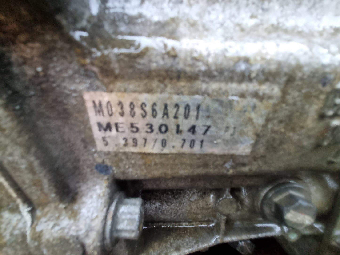 2014 Mitsubishi Canter FEA21 515 Euro 5 2011- FEA21- Trans/Gearbox PN: mo38s6 duonic