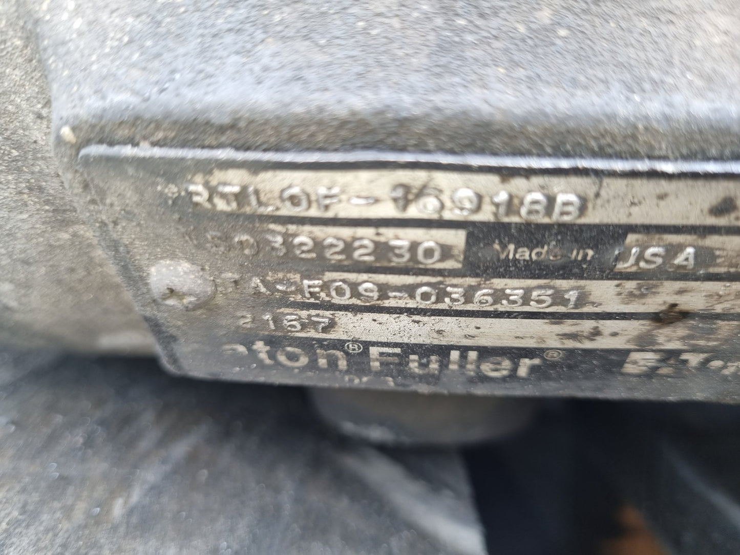 2001 Mitsubishi Fuso Super Great FS FS430S1- Trans/Gearbox PN: 4329 FS430 18SPD