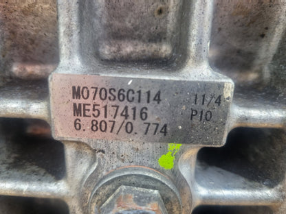 2015 Mitsubishi Fuso FK FK 2011-on FK250- Trans/Gearbox PN: M070S6 o/d