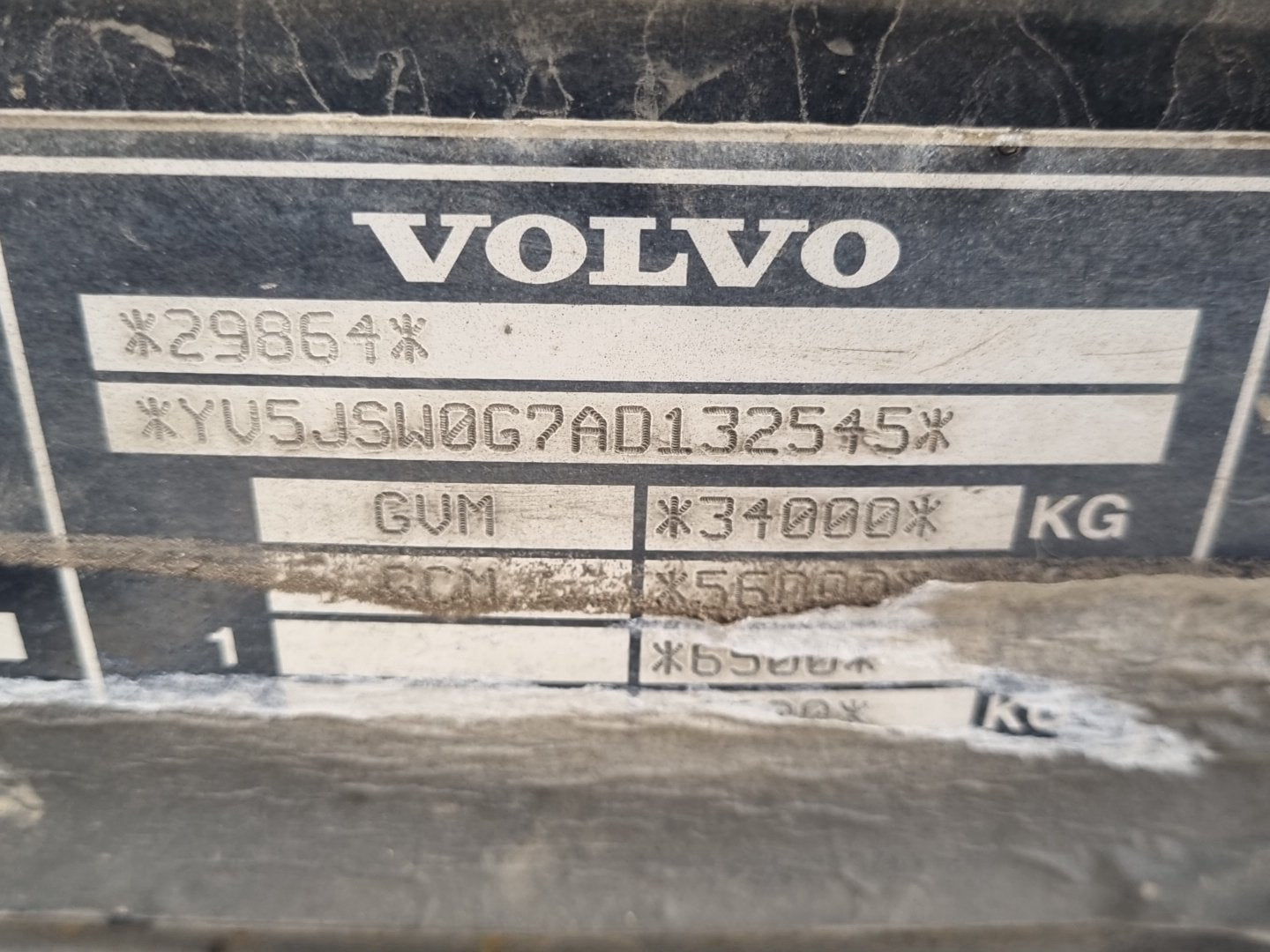 2010 Volvo 480 E YV5JSW0G7AD132545