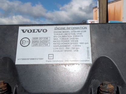 2010 Volvo 480 E YV5JSW0G7AD132545- Engine PN: d13a 480 euro4
